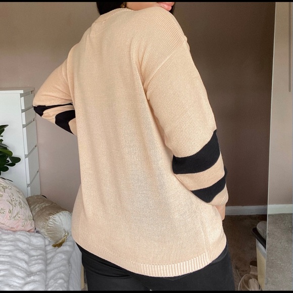 ASOS Brave soul Boston sleeve stripe jumper US 18 - Picture 3 of 3